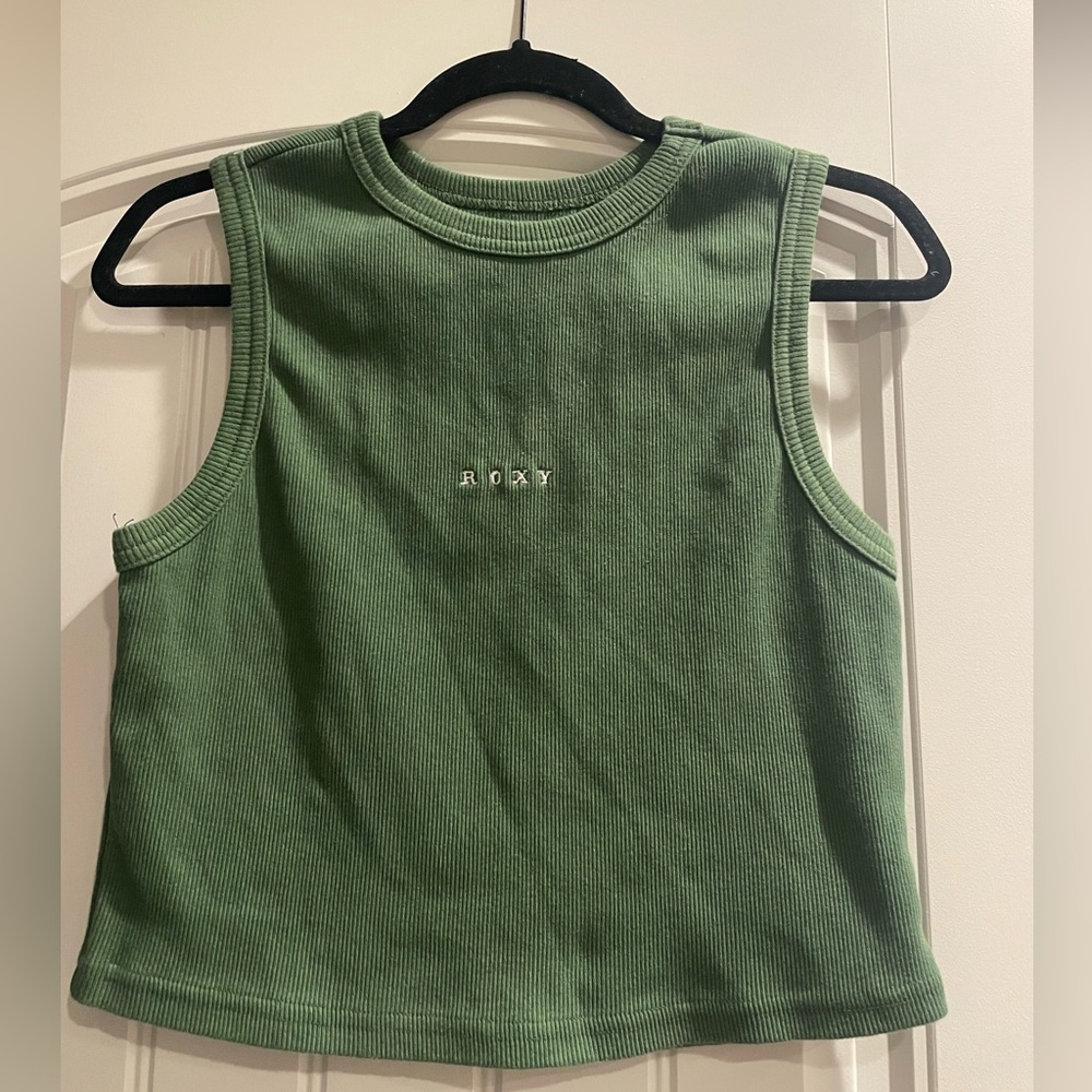 ROXY Green cropped tank top